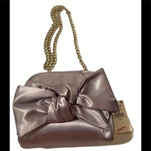 Design Lab Platinum Evening Bag NWT